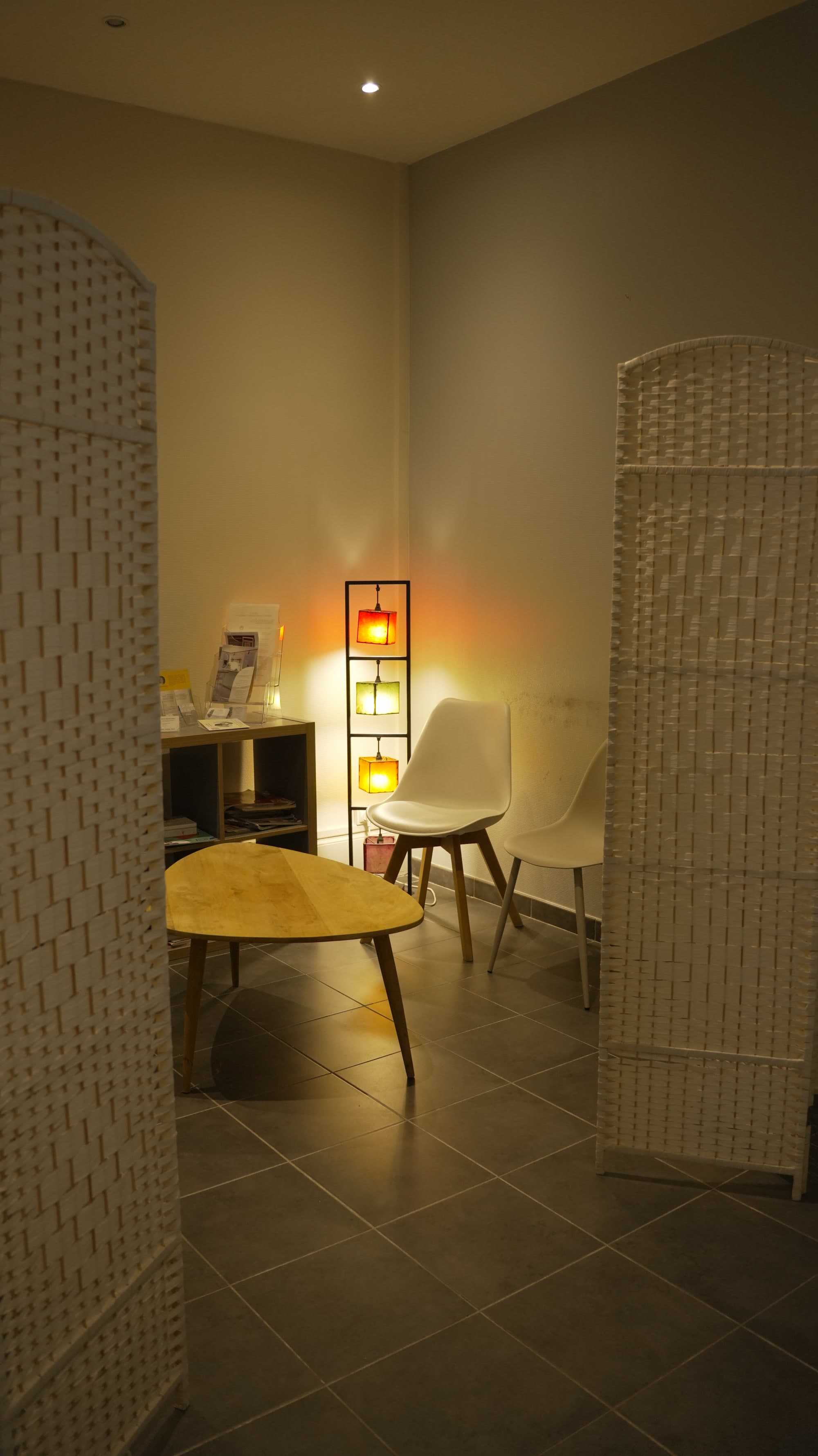 Ambiance chaleureuse du cabinet